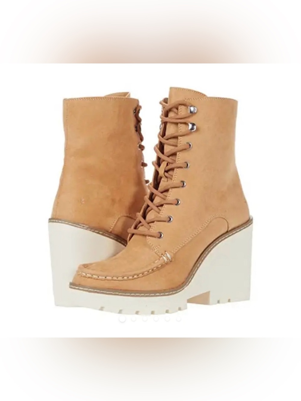 Cool Planet By Steve Madden Marsh Boots Women's US 7 M Brown Wedge Heel